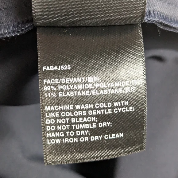 Lafayette 148 Waldorf Navy Blue Straight Leg Mid Rise 6 - Picture 7 of 9